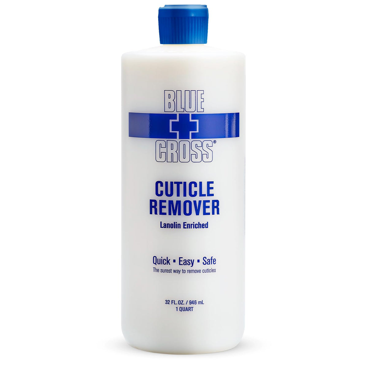 Blue Cross Cuticle Remover & Softener 32 oz front view
