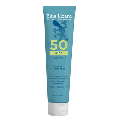 BLUE LIZARD Kids Mineral SPF 50 Sunscreen Lotion front view 5 fl oz