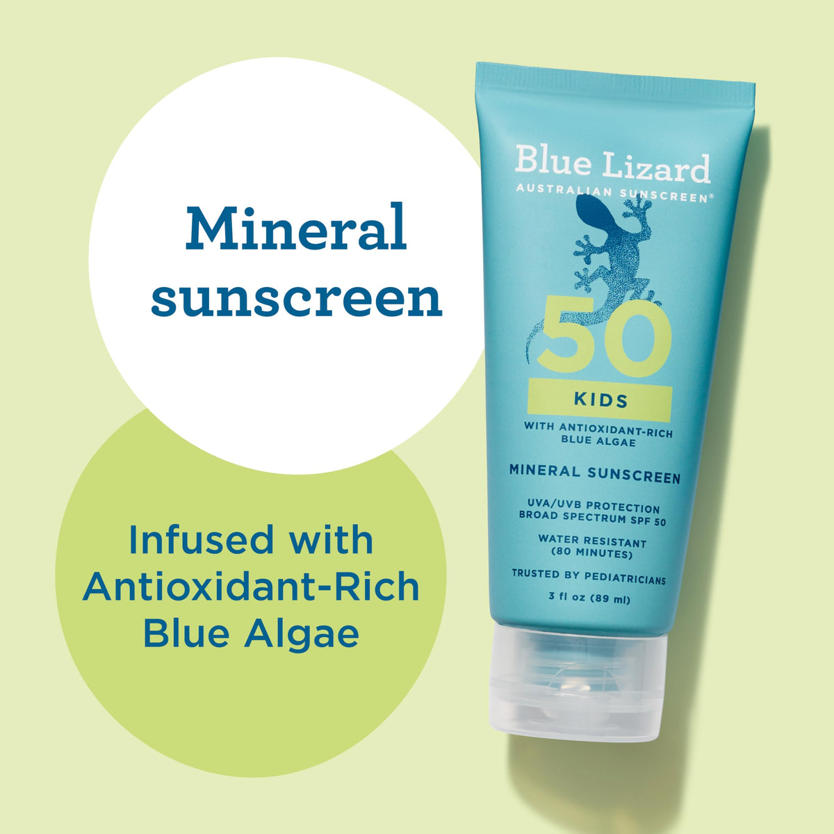 BLUE LIZARD Kids Mineral Sunscreen Lotion SPF 50 in outdoor setting