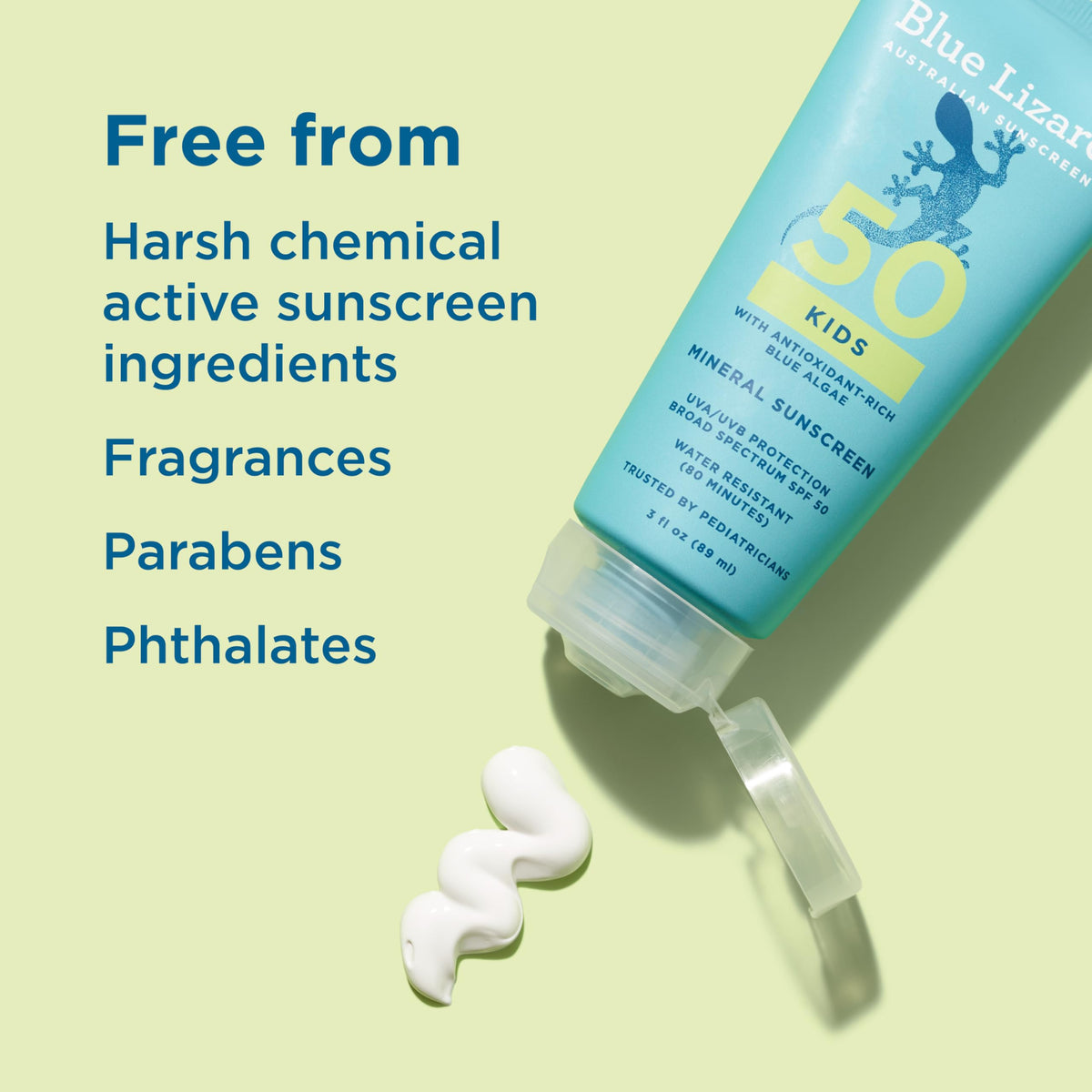 BLUE LIZARD Kids Mineral Sunscreen Lotion SPF 50 ingredients list