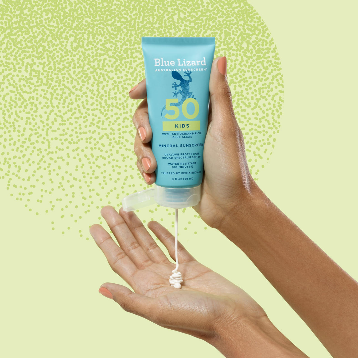 BLUE LIZARD Kids Mineral Sunscreen Lotion SPF 50 side view