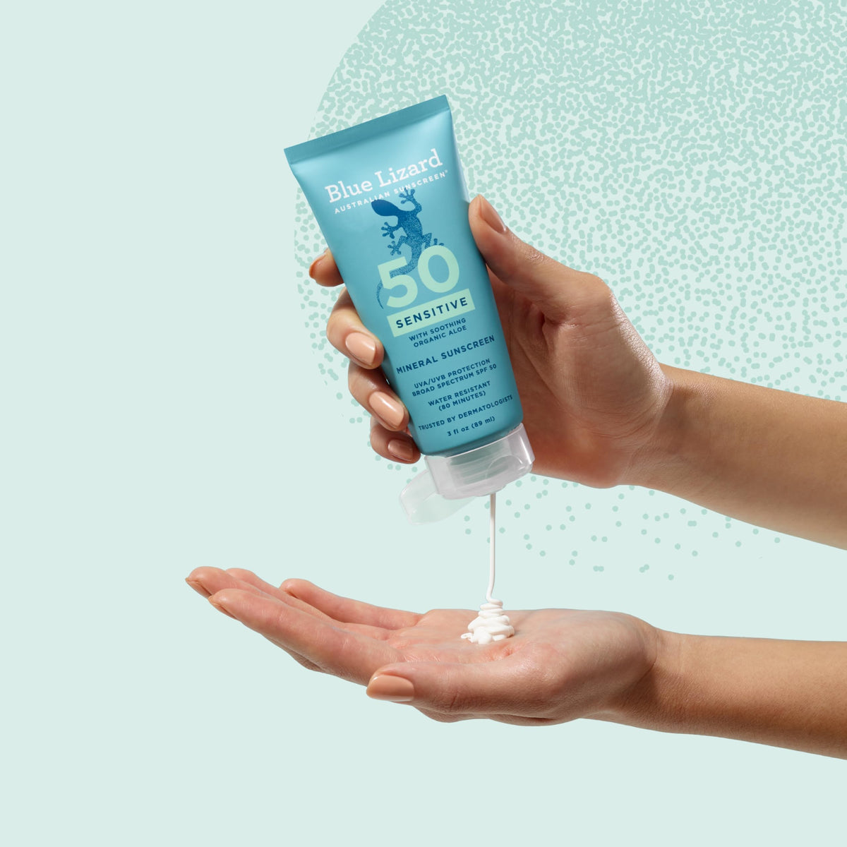 BLUE LIZARD Sensitive Mineral Sunscreen packaging and product details