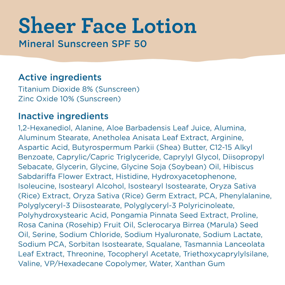 BLUE LIZARD Sheer Face Mineral SPF 50 Sunscreen Lotion in outdoor setting