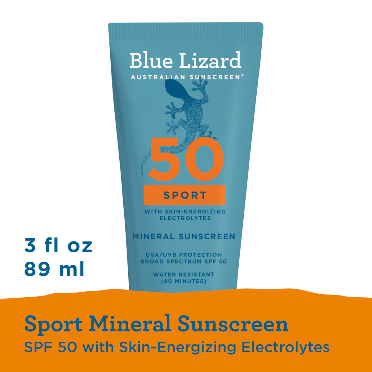 BLUE LIZARD Sport Mineral SPF 50 Sunscreen Lotion lifestyle use