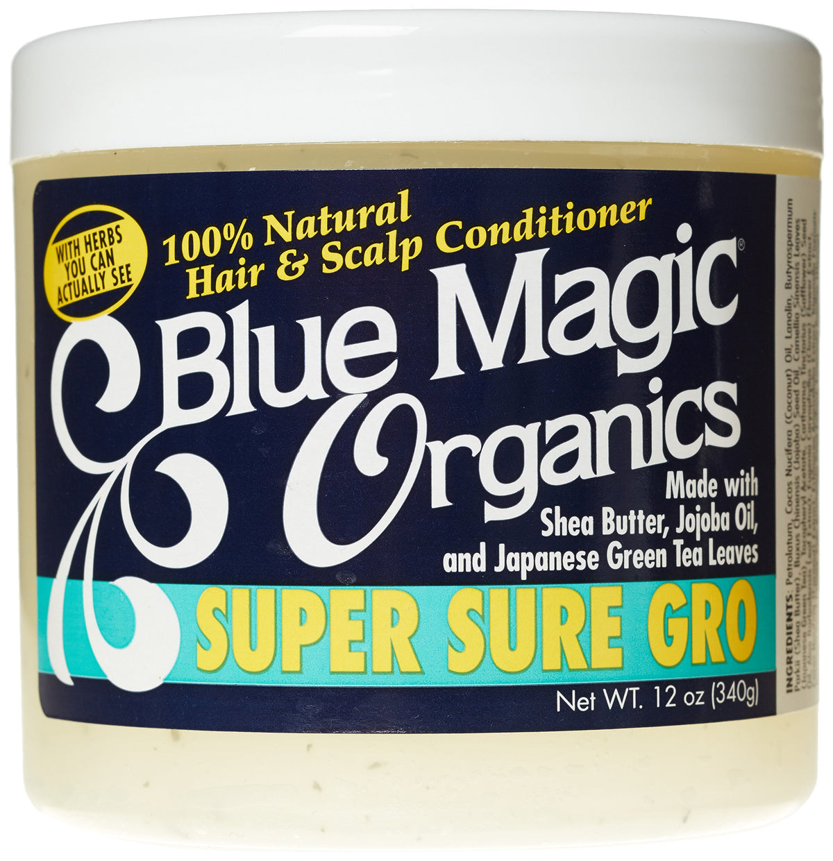 Blue Magic Super Sure Hair Growth Product 12 Ounce front view