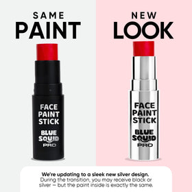 Blue Squid face paint stick showing vibrant colours
