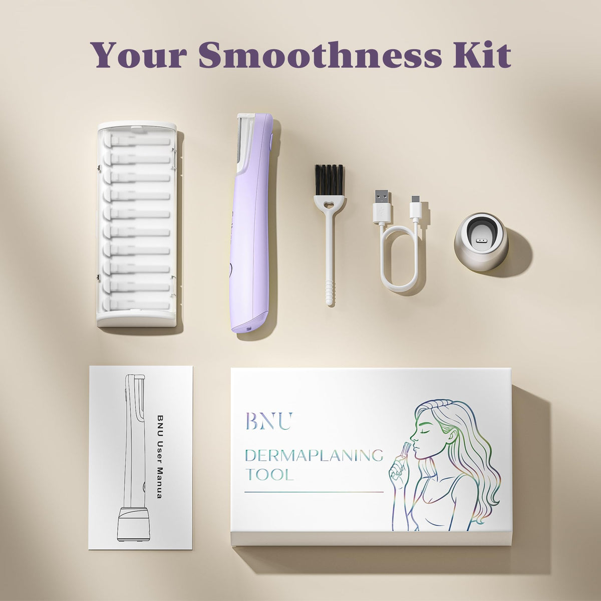BNU Dermaplane Razor packaging with product details
