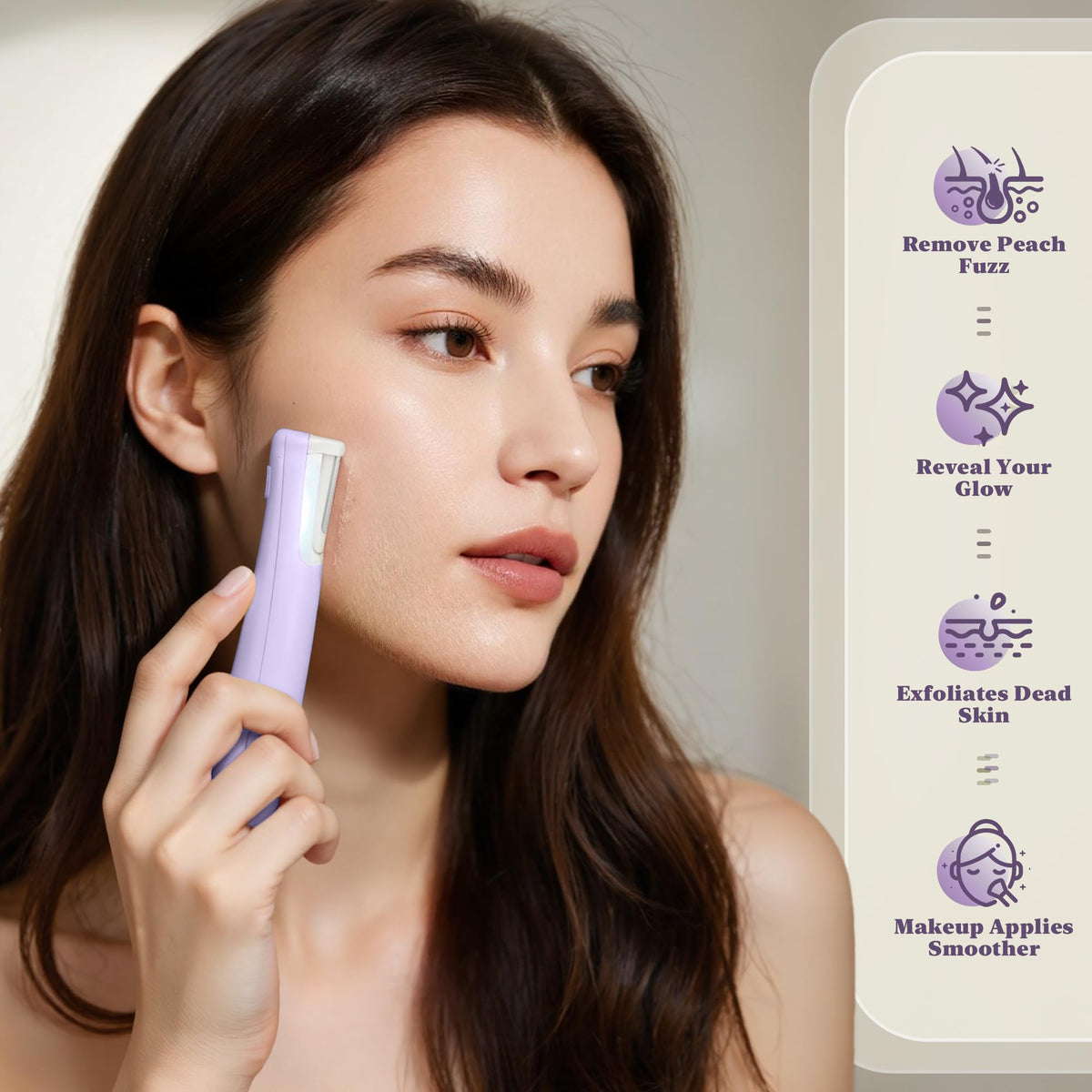 BNU Dermaplane Razor side view showcasing compact design