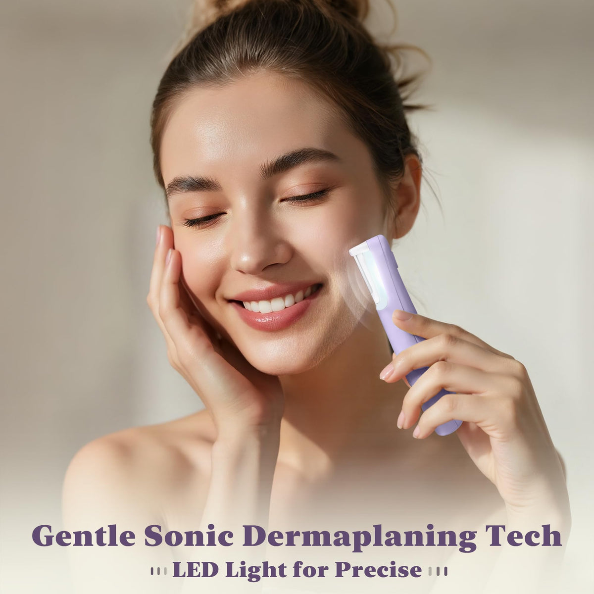 BNU Dermaplane Razor with charging cable and instructions