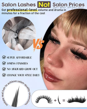 Boahankuke Lash Clusters showcasing different lash styles