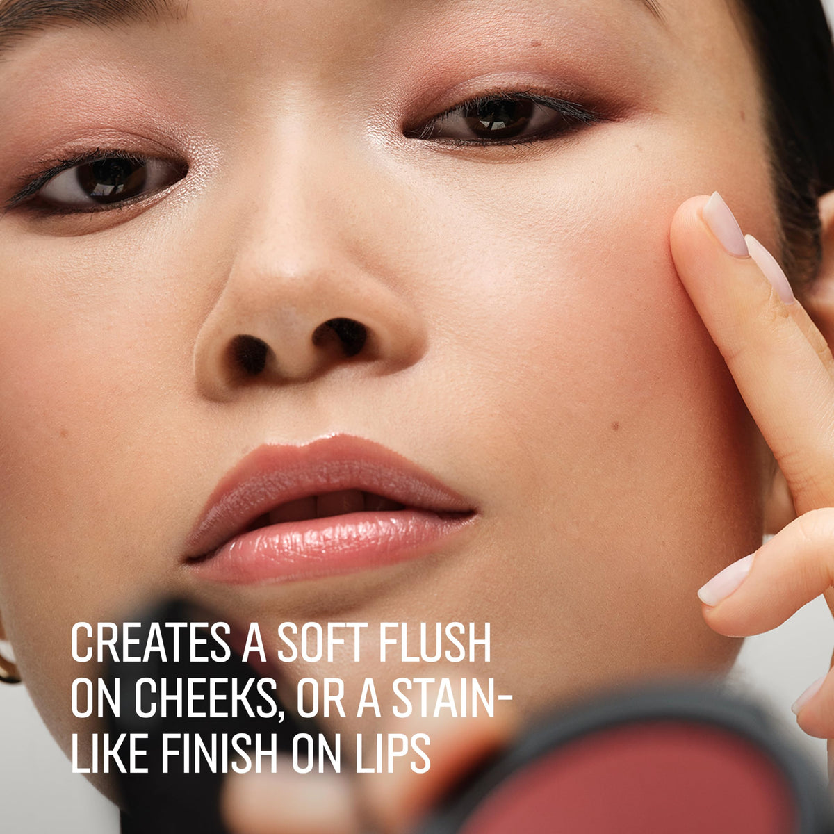 Bobbi Brown Pot Rouge on model's cheeks and lips