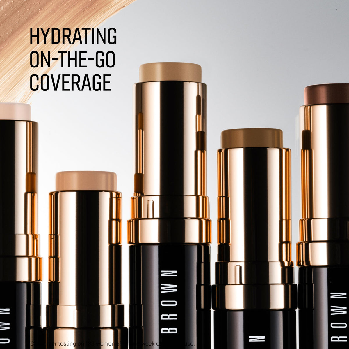 Bobbi Brown Skin Foundation Stick Cool Almond with cap off