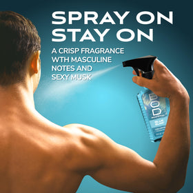 BOD man Blue Surf Body Spray 8 fl oz easy-spray trigger close-up