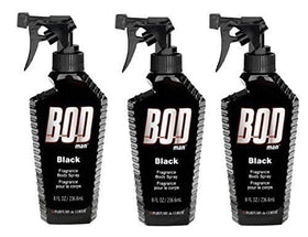 Bod Man Body Spray Black pack of 3 bottles