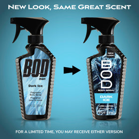 Bod Man Dark Ice Body Spray back view 8 fl oz
