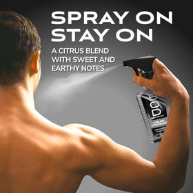 Bod Man Liquid Titanium Body Spray 8oz bottle close-up