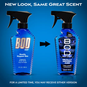 Bod Man Really Ripped Abs Body Spray back view 8 fl oz