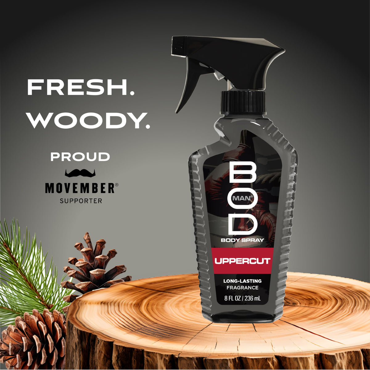 Bod Man Upper Cut Body Spray 8 fl oz back view