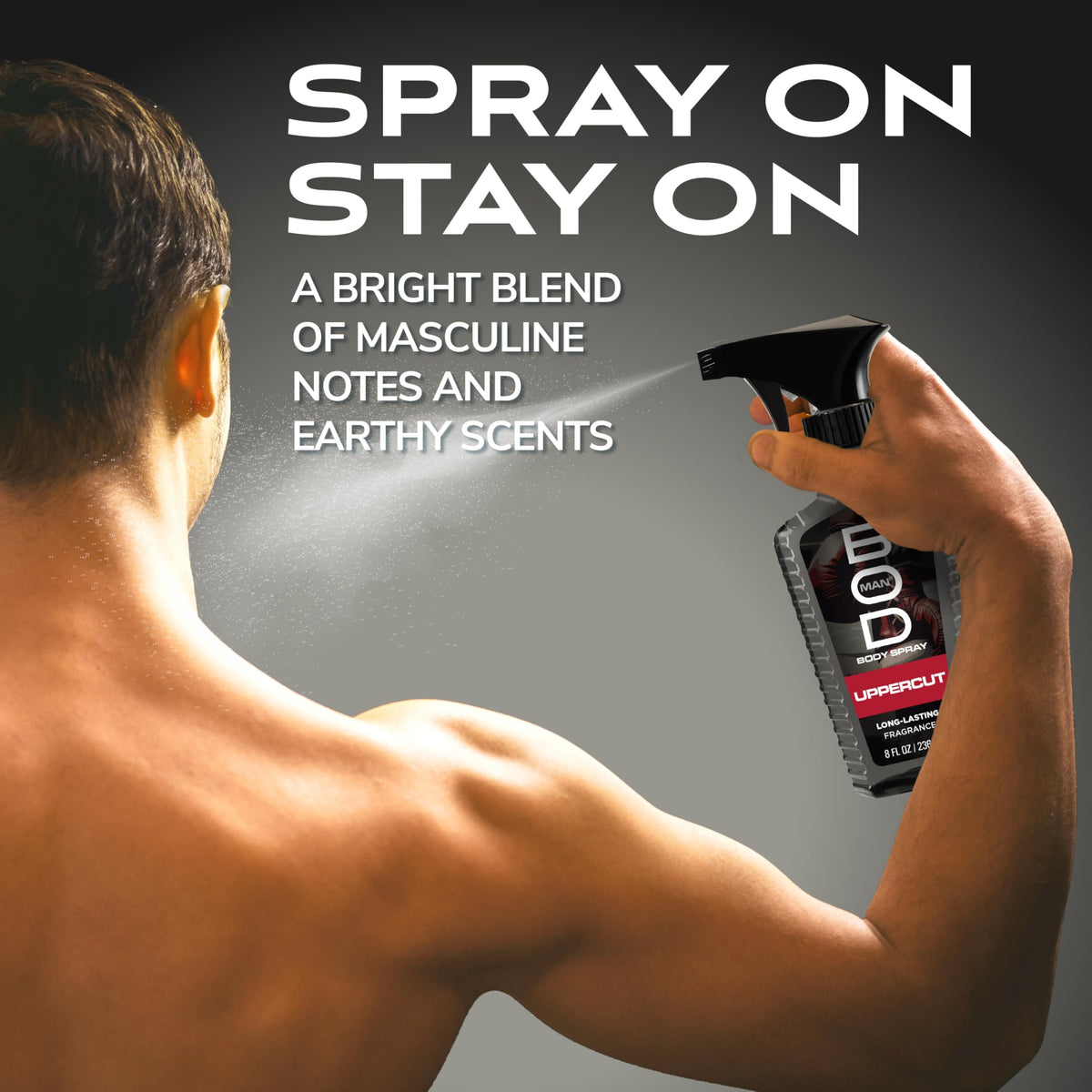 Bod Man Upper Cut Body Spray 8 fl oz close-up of nozzle