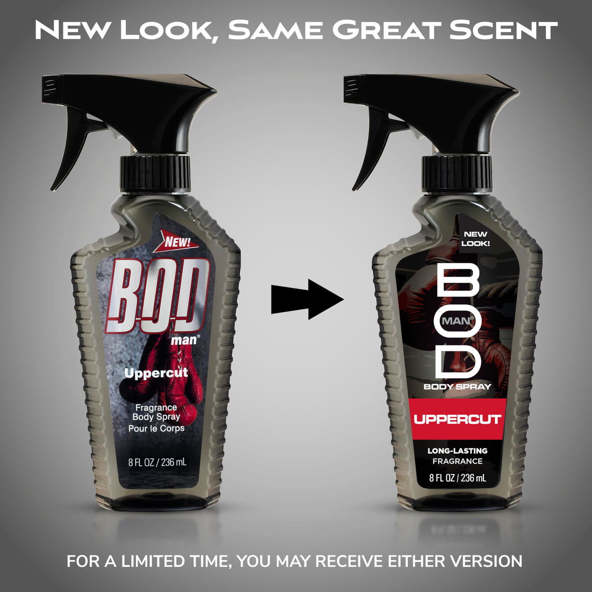Bod Man Upper Cut Body Spray 8 fl oz side view