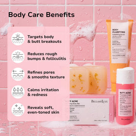 Body Acne Scrub from BellamiLuxx with exfoliating texture