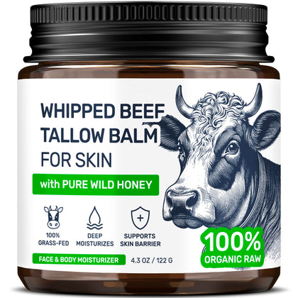 Body Art Beef Tallow Skin Moisturiser 4.3 oz front view