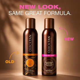 Body Drench QuickTan Instant Bronze Self Tanning Spray application demonstration