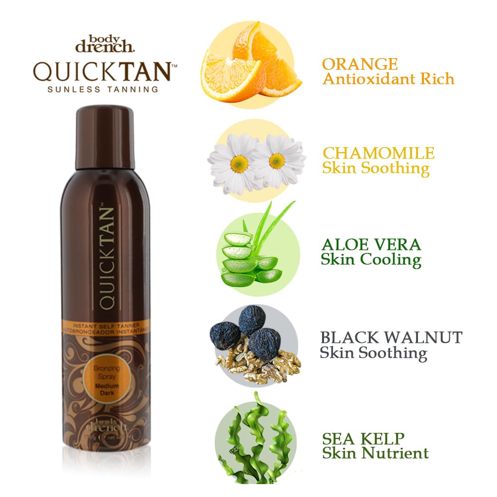 Body Drench QuickTan Instant Bronze Self Tanning Spray packaging