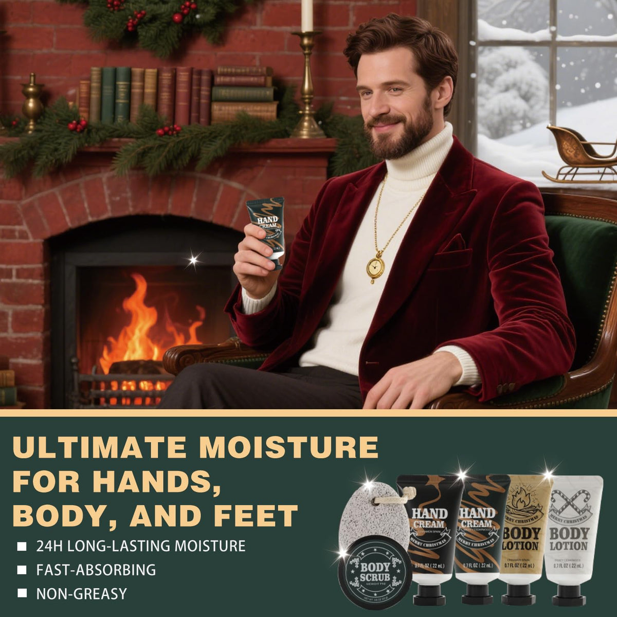 BODY & EARTH Advent Calendar festive packaging
