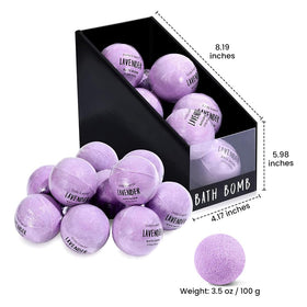 BODY & EARTH bath bomb ingredients including shea butter and coconut oil