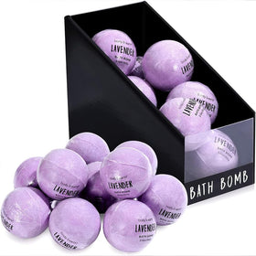 BODY & EARTH Bath Bombs Gift Set with 10 lavender-scented bombs