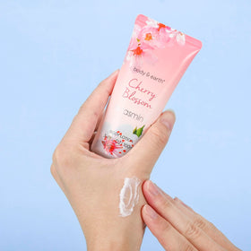 BODY & EARTH body lotion with Cherry Blossom scent