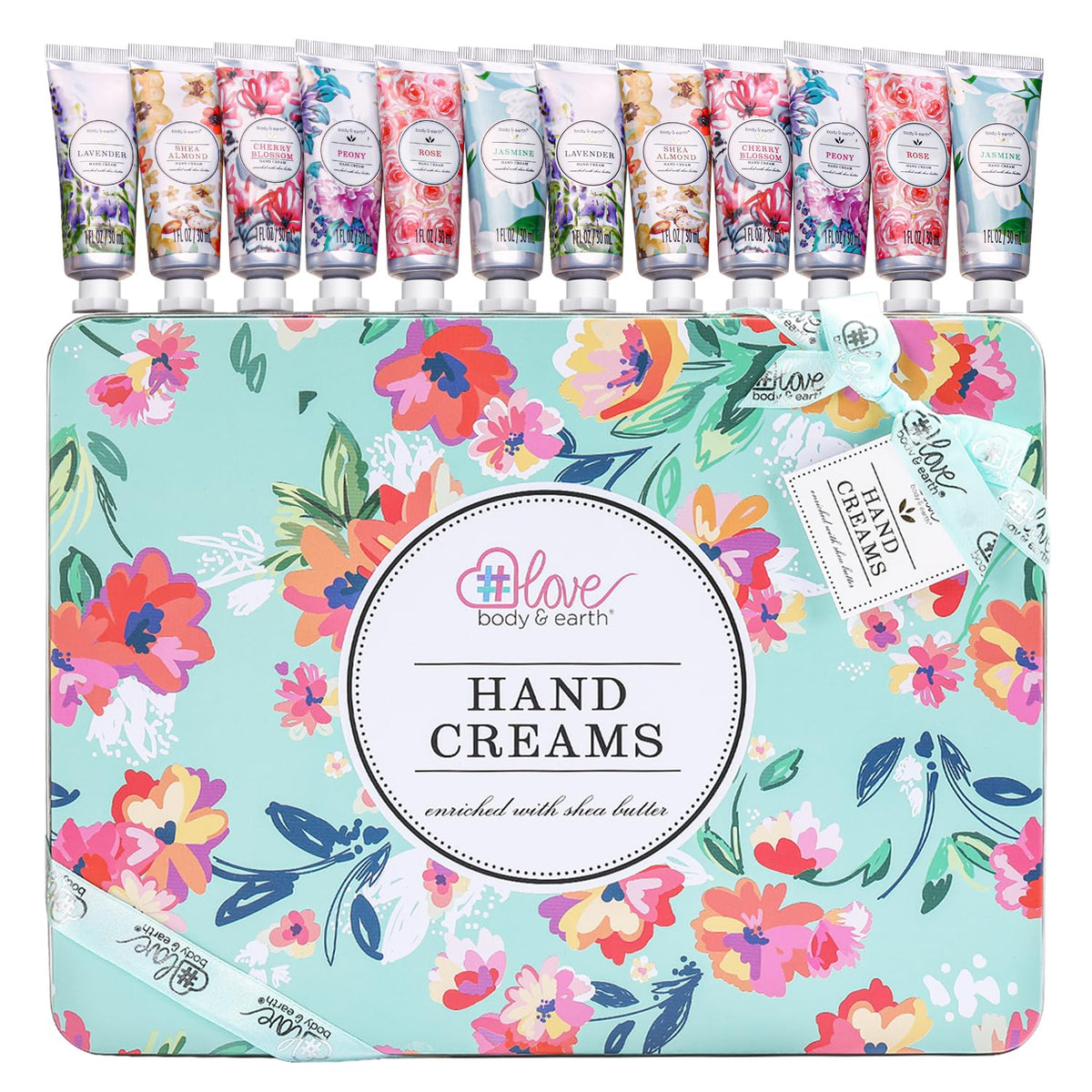 BODY & EARTH hand cream set with all six fragrances