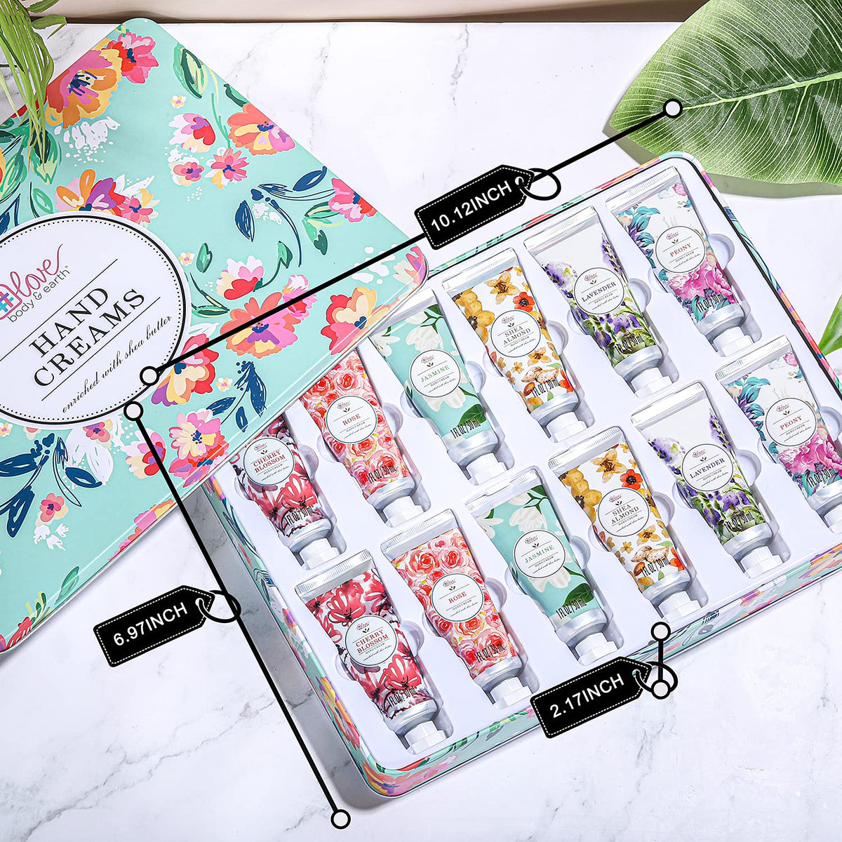 BODY & EARTH hand cream tube in Peony fragrance