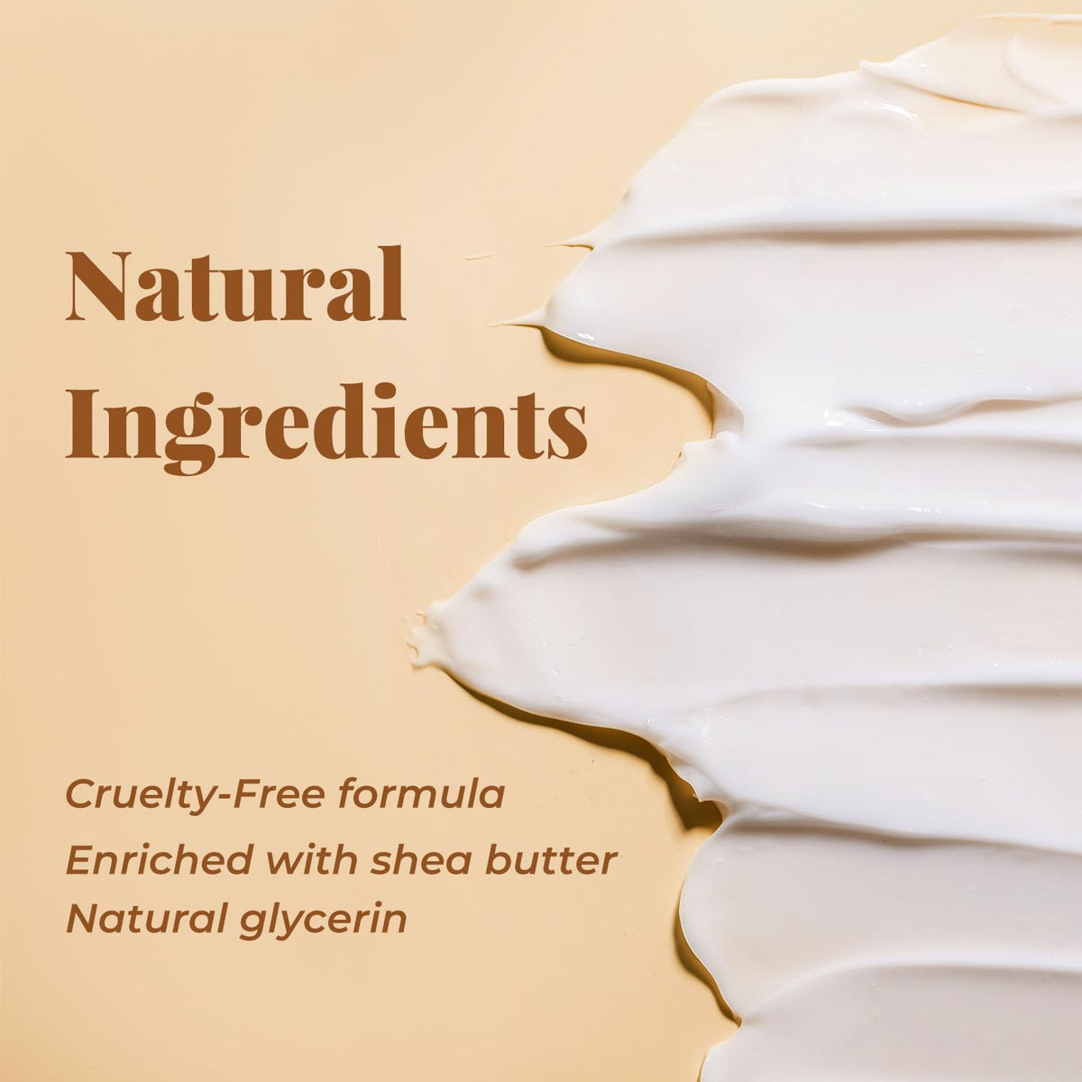 BODY & EARTH hand cream tube in Shea Almond fragrance