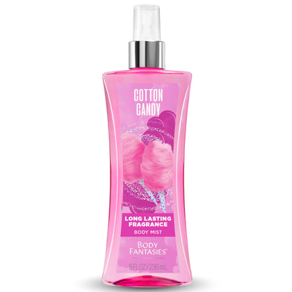 Body Fantasies Cotton Candy Body Spray 8oz front view