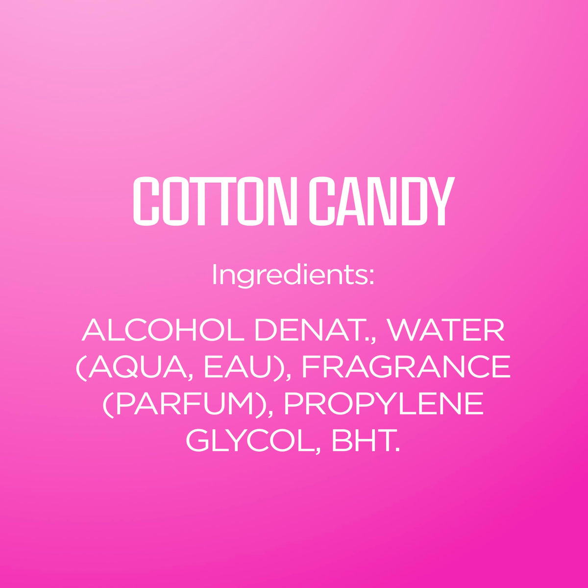 Body Fantasies Cotton Candy Body Spray in a beauty setup
