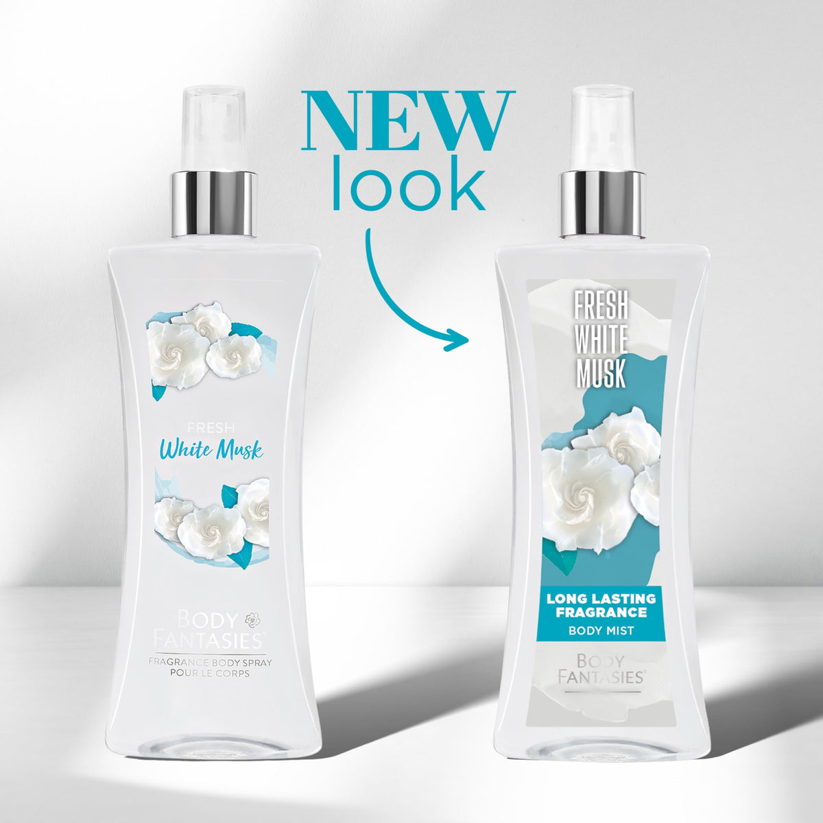 Body Fantasies Fresh White Musk Body Spray back view