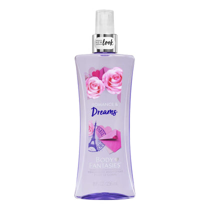 Body Fantasies Romance and Dreams Body Spray front view, 240g