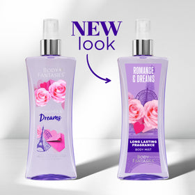 Body Fantasies Romance & Dreams Body Spray back view