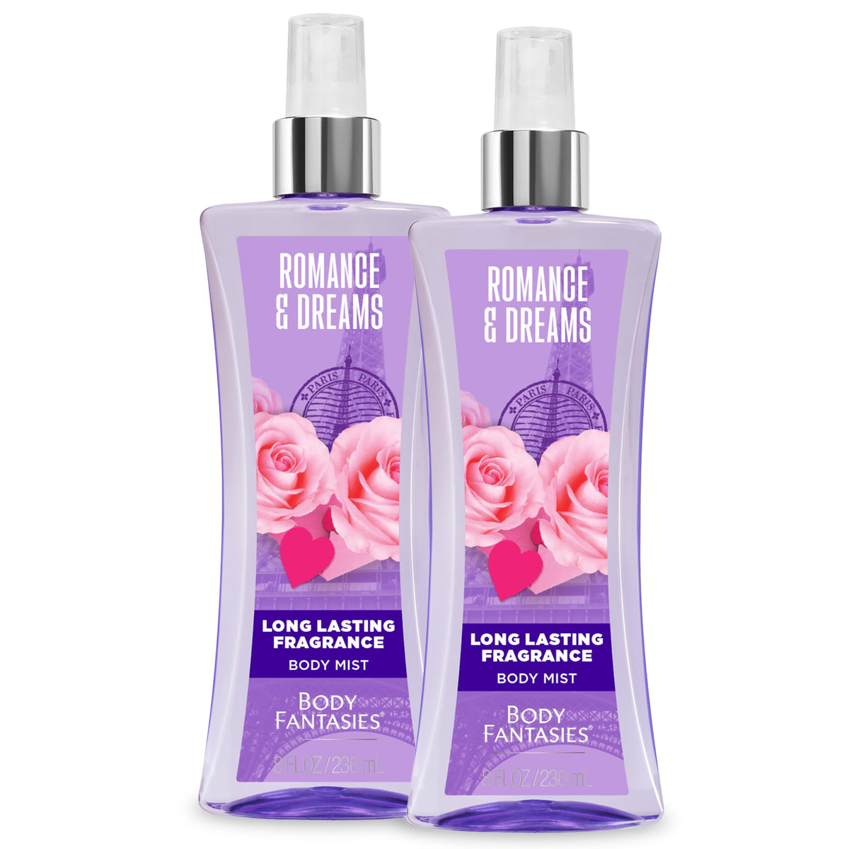 Body Fantasies Romance & Dreams Body Spray front view