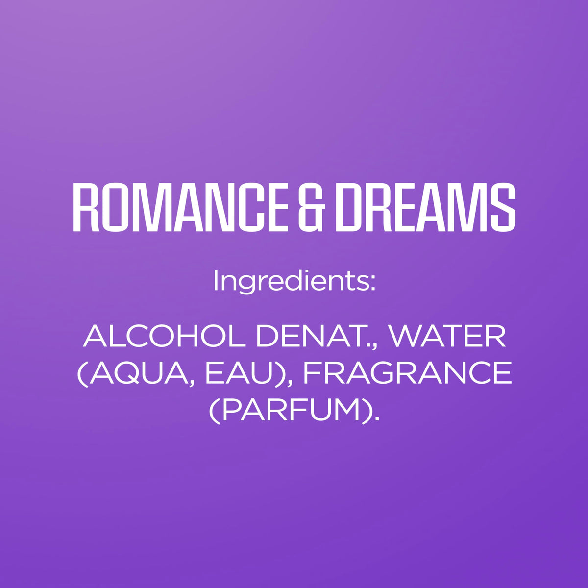 Body Fantasies Romance & Dreams Body Spray in hand
