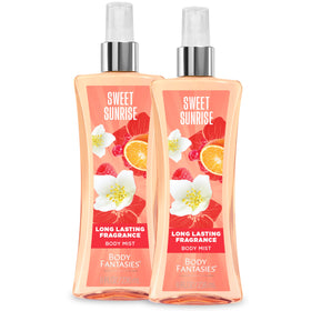 Body Fantasies Sweet Sunrise Body Spray front view, 8 fl oz
