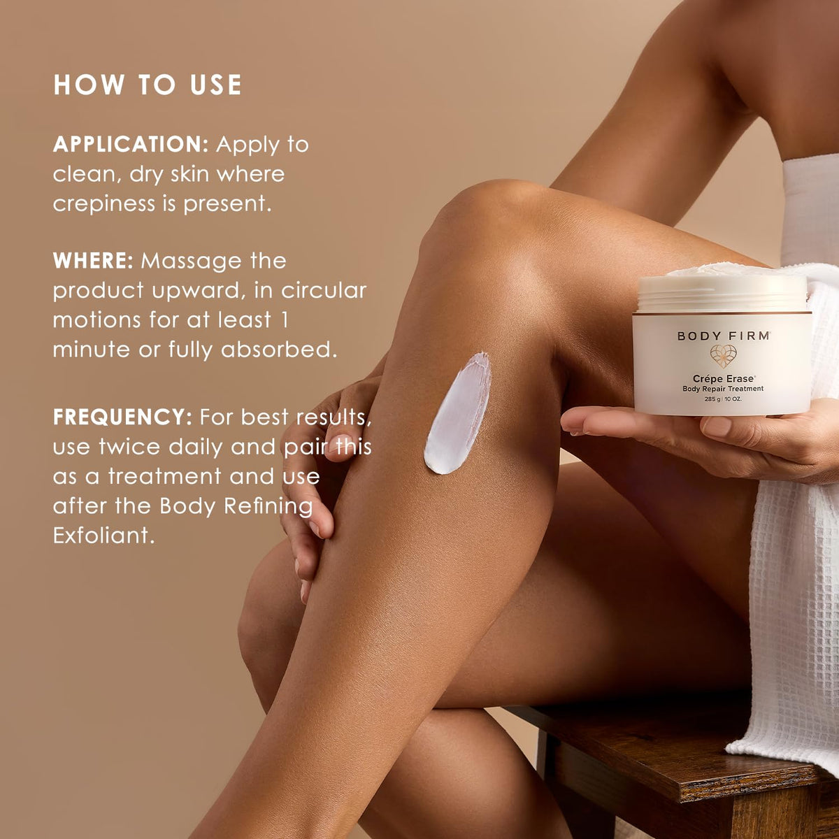 BODY FIRM Body Repair jar with citrus background