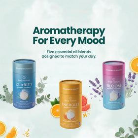 Body Restore Shower Steamers Aromatherapy 6-Pack Clarity in use during shower
