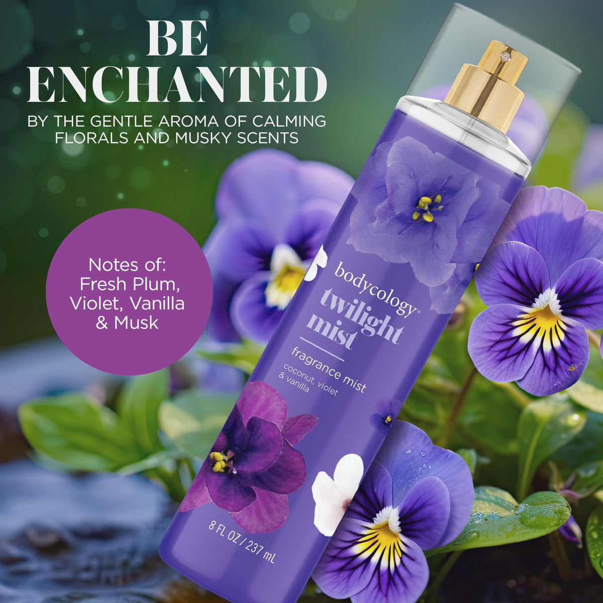 Bodycology Twilight Mist Body Mist bottle side view