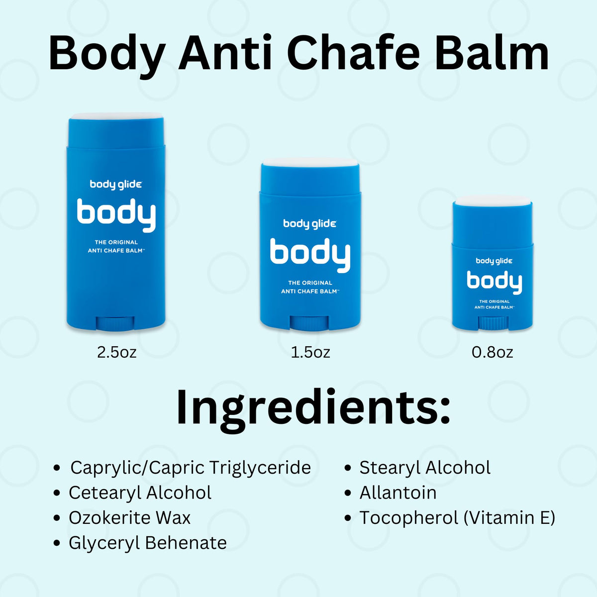 BodyGlide Original Anti Chafe Balm 1.5oz side view