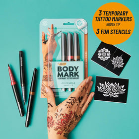 BODYMARK Temporary Tattoo Marker red colour on skin
