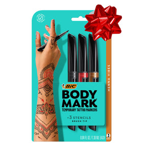 BODYMARK Temporary Tattoo Markers in assorted colours front view