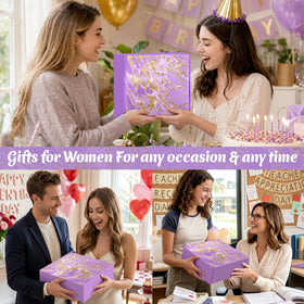 BodyRefresh Lavender Spa Gift Basket beautifully arranged for gifting